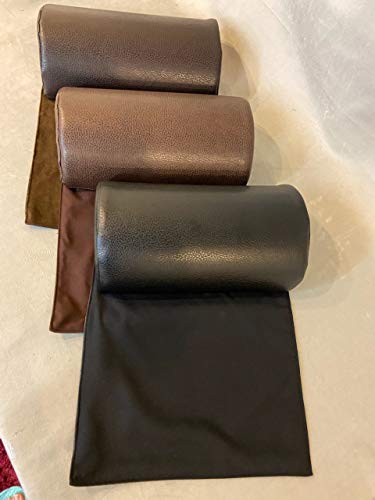 Luvfabrics Faux Leather Foam Half Moon Pillow Insert Recliner Love Seat Furniture Protector Slip Cover Wedge Neck Back Support thumb #3