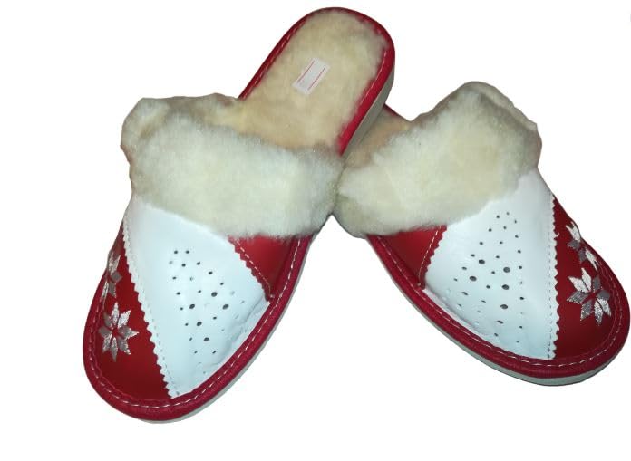Chaussons femme en cuir JANITIS pour des soirées d'hiver cocooning