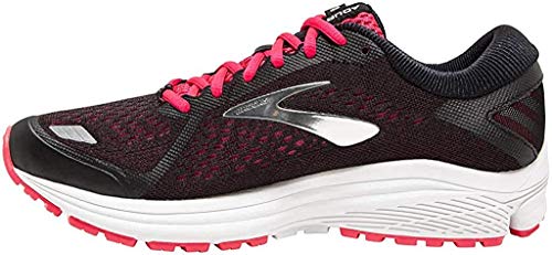 Brooks Women's Running Shoes, Multicolour Black Pink Silver 090, 5.5