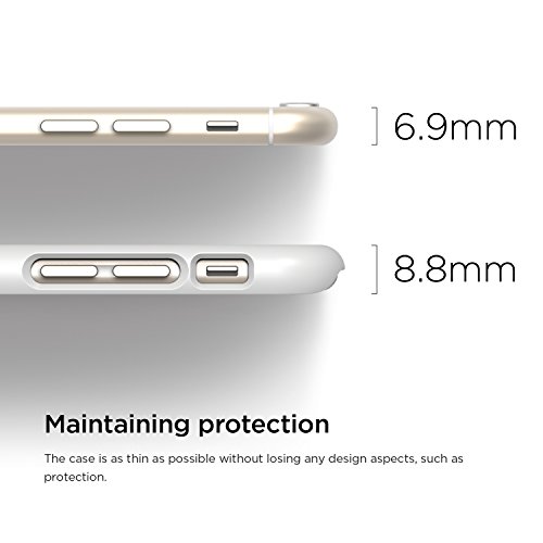 Elago [Slim Fit 2[White] - [Light][Minimalistic][True Fit] - For Iphone 6 Plus Only #TOP3