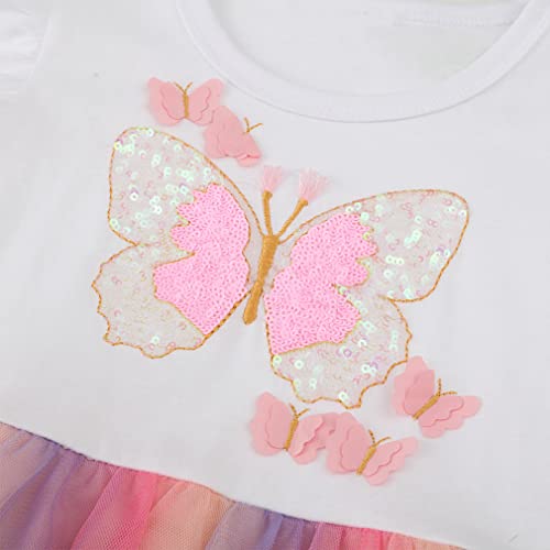 Image of Toddler Girls Tutu Dresses Cute Casual Short Sleeve Dress for Summer Daily Home School Party 2-8T