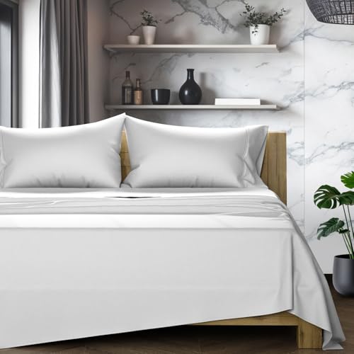 TEXAS LINEN CO. 100% Egyptian Cotton Split King Sheets Sets