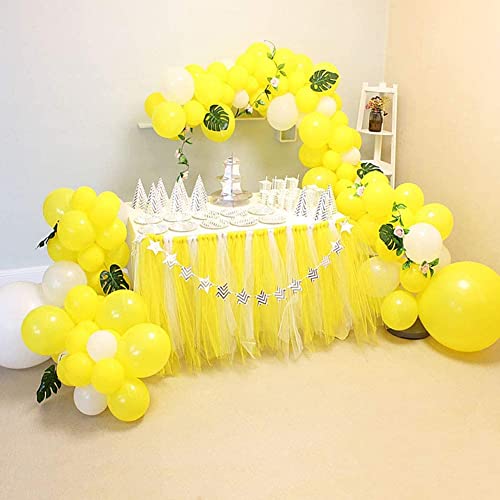 Image of Party Propz Yellow Balloons for Decoration - Pack of 50 Pcs Yellow Metallic Balloons For Decorations | yellow Birthday Decorations Items | Balloon Decoration Kit (Latex)