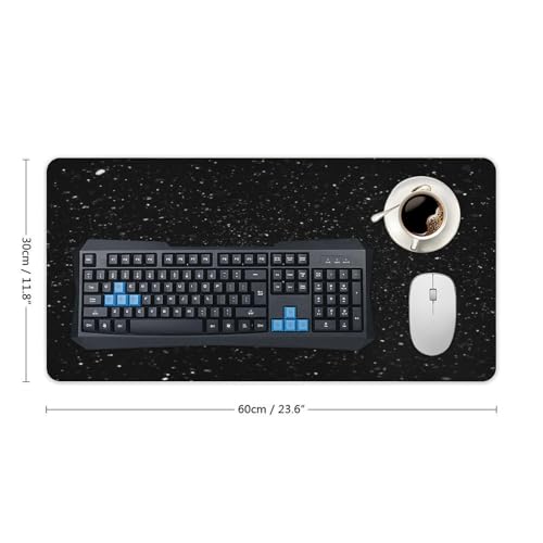 Black Glitter Desk Pad con Base de Goma Grande miniatura 2