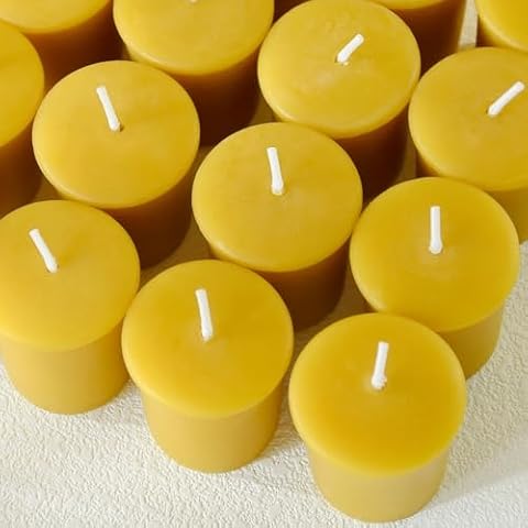 JONERAY Beeswax Votive Candles Set Cover