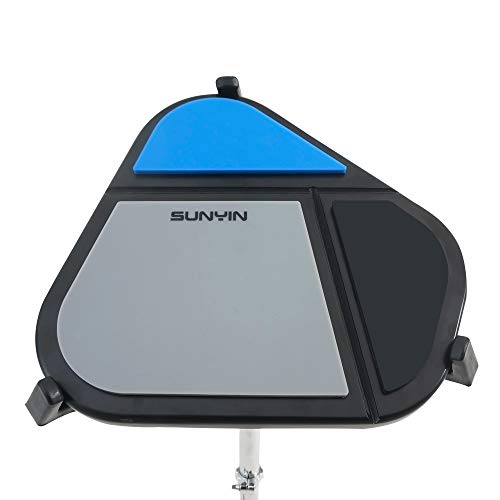 SUNYIN Drum Practice Pad,Silent Practice Pad,Three Percussion Elasticity,Snare Drum Feel,Rhythmic Practice for Children and Adults(NOT include STAND)