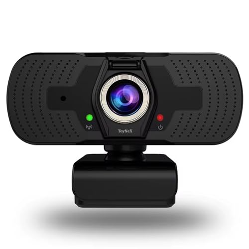 Image of HD 1080P Webcam Autofocus Web Camera Desktop with Mic, USB Webcam for Web-cast Conference Cam for PC Laptop Computer Online Meeting.(Black)
