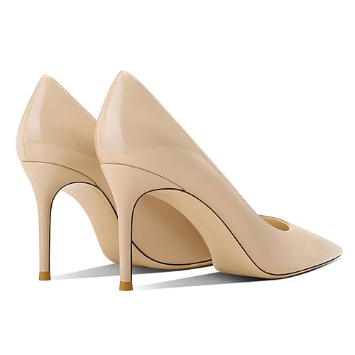 Image of Women's Pointed Toe Stiletto High Heel Pumps 3.15IN Slip-On Party Wedding Evening Shoes