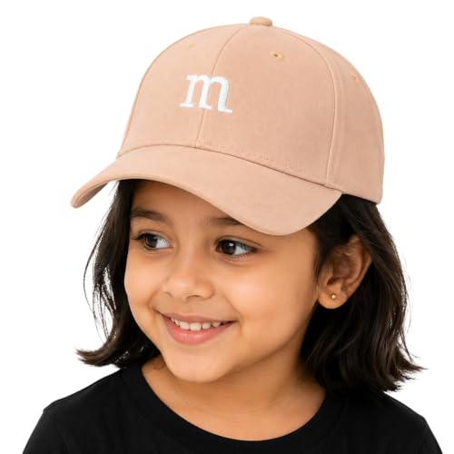 Image of VRITRAZ Unisex Kids Designer Printed Baseball Cap, Lightweight Breathable Adjustable Sports Hat for Outdoor Play, Travel and Casual Wear | Curved Sun-Shade Brim for Boys and Girls (4-12 Years)