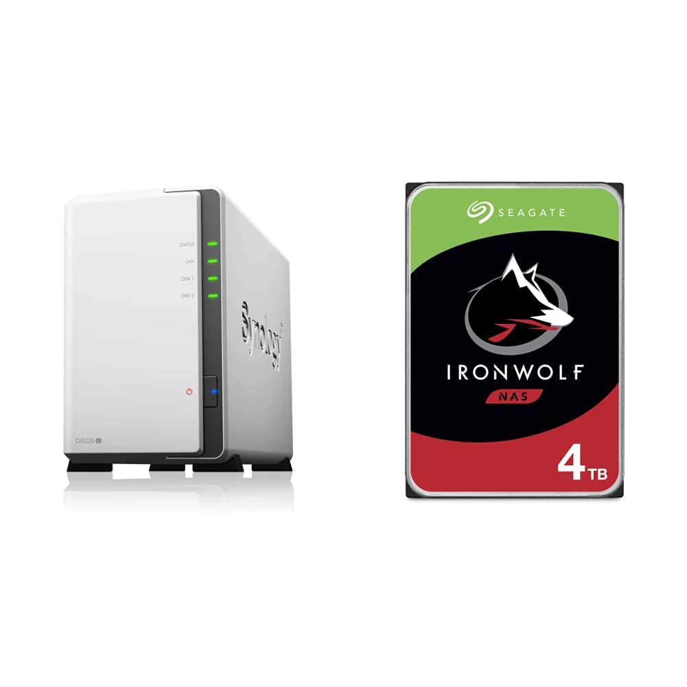 Synology 2 Bay NAS DiskStation DS220 Internal Hard Drive HDD – CMR 3.5 Inch SATA 6Gb/s 5900 RPM 64MB