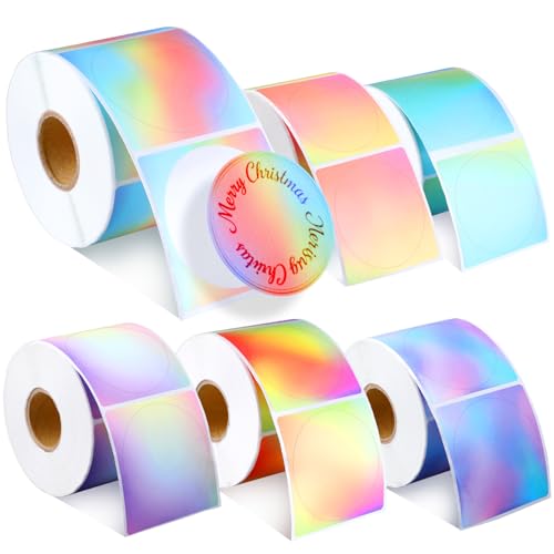 Étiquettes thermiques rondes couleur dégradée 5,1 cm pour décors et logos x3000