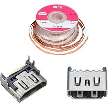 PlayStation 5 2PCS HDMI Port Repair Kit, Compatible with Disassembly, Soldering Tools Included for PS5 pro, PS5 slim, PS5 legacy models