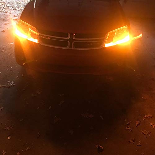 Foco LED T10 194 W5W para auto, amarillo ámbar miniatura 4
