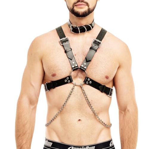 Men's Harness Body Harness Fetish Men Chest Strap Punk Gothic Men Chest Harness Body Bondage Sexy Men Underwear Body Chest Harness Men Adjustable Shoulder Belt2