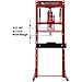 BIG RED ATY20011R Torin Steel H-Frame Hydraulic Garage/Shop Floor Press with Stamping Plates, 20 Ton (40,000 lb) Capacity, Red