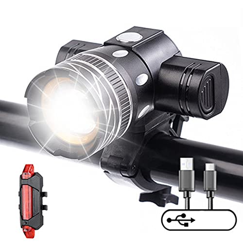 Lumières de vélo de nuit T6 LED pour trajets urbains et vélotaf