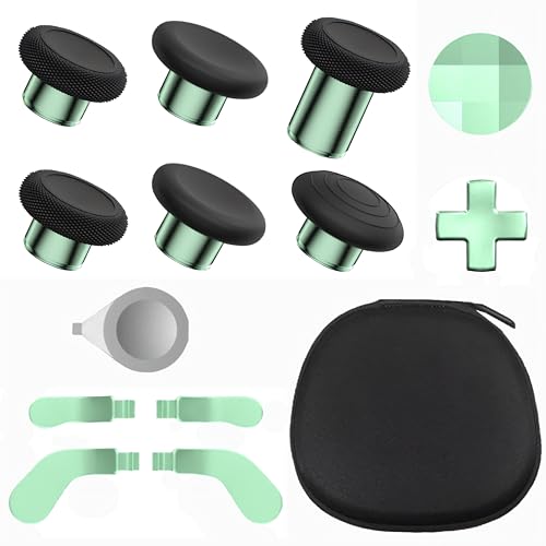 Image of Elite Series 2 Gaming Controller Accessories Kit with Thumbsticks, D-Pads, Paddles, Trigger Buttons for Xbox Elite Series 2 Core (Green)