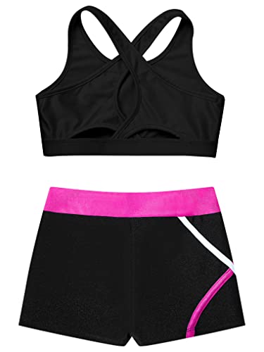 Disfraz ballet jazz niños 2 piezas 6 años negro rosa miniatura 4