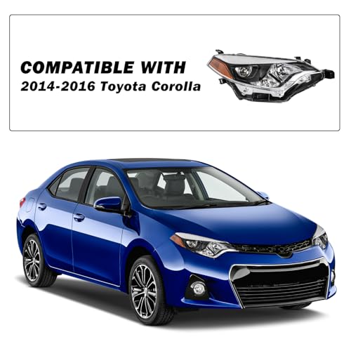 Image of SOCKIR Right LED Headlight Assembly Fit for 2014 2015 2016 Toyota Corolla