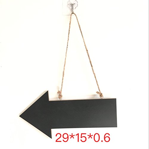 Clispeed Segno di lavagna di legno freccia appesa