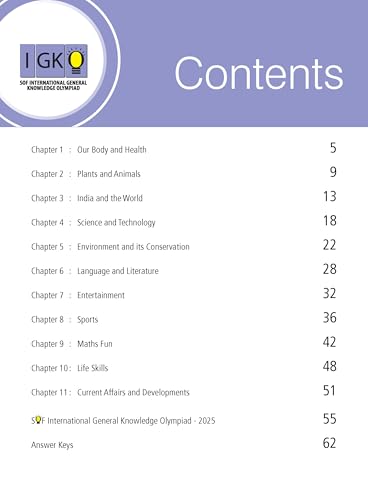 Image of MTG International General Knowledge Olympiad (IGKO) Workbook Class 4 - Chapter-wise MCQs with Achievers Section - SOF Olympiad Books For 2026-27 Exam