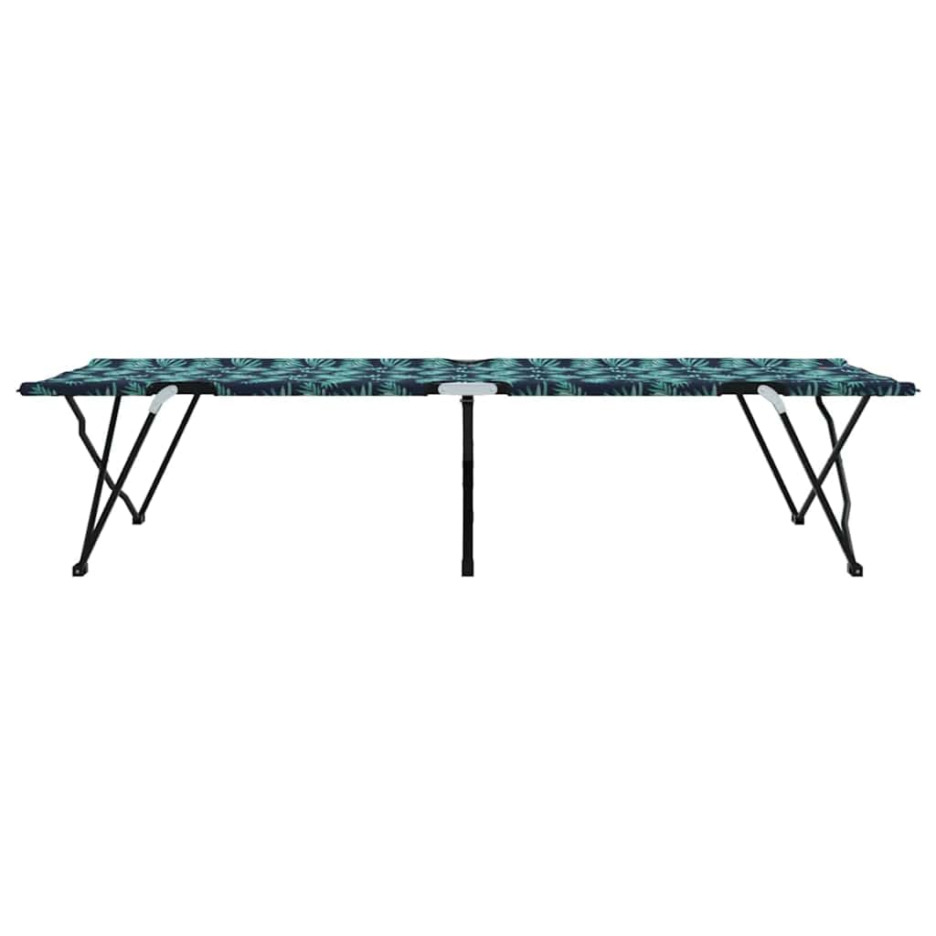 INLIFE Klapp Schlafbett fürs Camping Blattmuster 206 x 76 x 74 cm,Sportartikel,Outdoor-Aktivitäten,Camping & Wandern,Camping-Möbel,Feldbetten,Grün,7.6 KG,42003167