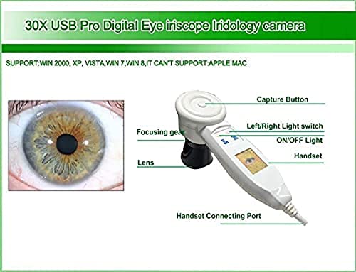 Câmera portátil da iridologia do computador de 5.0 mp usb, câmera do computador da iridologia do ana