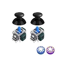 AKNES TMR Electromagnetic Joystick Replacement for Switch Pro Controller, Anti-Drift Stick Repair Accessories for Switch Pro Controller, Thumbstick Caps Included - 1 Pair
