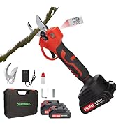 21V Electric Pruning Shears, Tacsaw Upgraded 600W Brushless Electric Pruner with 2×2.0Ah Batterie...