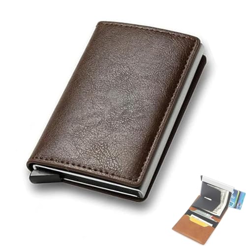 Simpltoggl™ Wallet, Simplofficial Simpltoggl™ Walle, Cowhide Vintage Wallet Men and Women Anti-theft,Auto Pop Up Wallets (F)