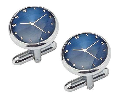 YouBella Jewellery Silver Plated Watch Style Formal Cuff Links Cufflinks Set for Men (B083SML4DT) Amazon Price History, Amazon Price Tracker