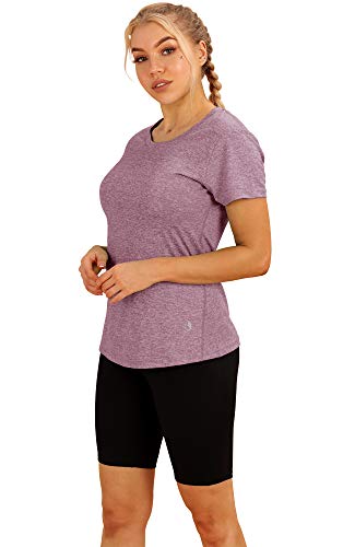 Image of icyzone Workout Running Tshirts for Women - Fitness Athletic Yoga Tops Exercise Gym Shirts (Pack of 3)