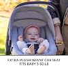 Evenflo Revolve180 LiteMax NXT Rotating Rear-Facing Lightweight Preemie and Infant Car Seat 3-30lbs. with SensorySoothe. Easy Install with Base (Topaz)