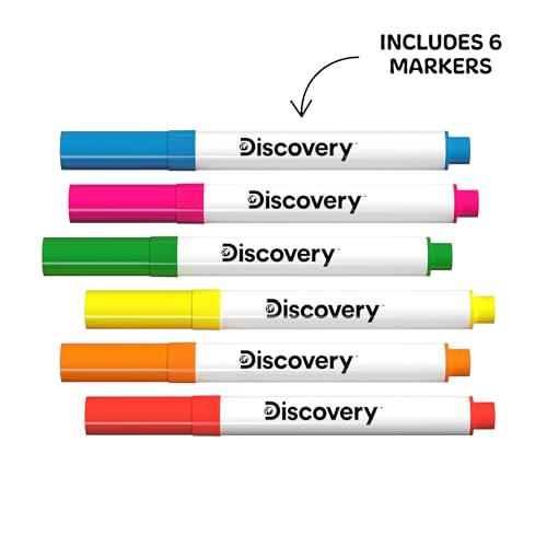 Discovery™ Doodle Projector Light Art Station – Includes 6 Dry-Erase Markers, 10 Reusable Drawing Discs, Project Drawings on Walls & Ceilings| Arts & Crafts Kit for Kids| Tracing Pad Coloring Toy Gift - Thumbnail 7