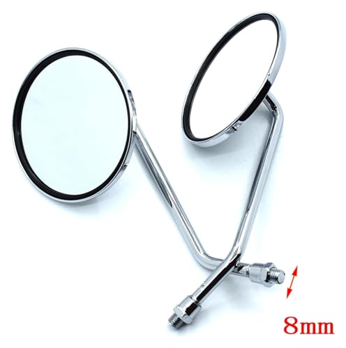 Retrovisores moto cromados con cristal templado para carenados YZF R3 y R125 3