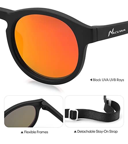 Baby Sunglasses with Strap Polarized Lens UV400 Protection Toddler Sunglasses for Infant Baby Girl Age 0-24months2