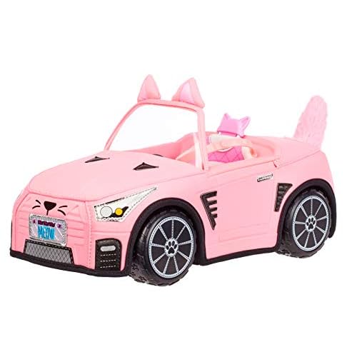 Na! Na! Na! Surprise Juguete de Peluche Convertible para Niñas, Coche Rosa compatible con todas las Muñecas con Temática de Gatitos, A partir de 3 Años