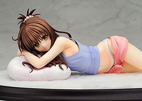 Miniatura 6 de Figura de acción de PVC para dormir de 8.7in, edición limitada de anime Long to Love Ru Darkness Yuuki Mikan Kawaii, colección de muñecos de regalo,