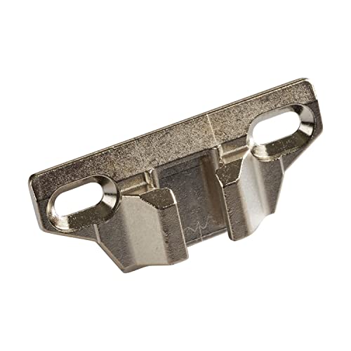 Blum Steel Finish Metal 1 3/8-inch Or Greater Overlay Face Mounting Plate for Compact 33 Hinges (Pack of 10)