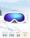 VELAZZIO Kids Ski Goggles, Snowboard Goggles OTG Snow Goggles Anti-Fog Double-Layer Lenses, 100% UV Protection
