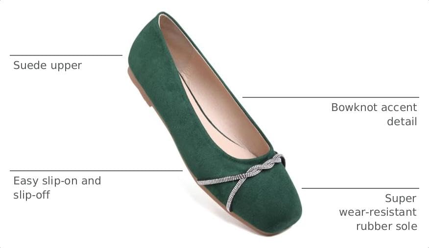 Image of TN TANGNEST Womens Casual Flats Chain Ballet Flats