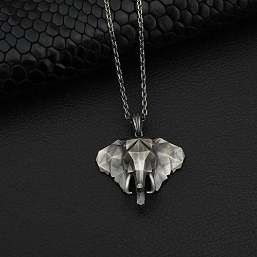 AMOZ Collana Vintage da Uomo, Ciondolo Talismano