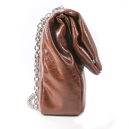 Image of Crossbody Bags for Women Trendy Vegan Leather Hobo Purses Shoulder Handbags With Wide