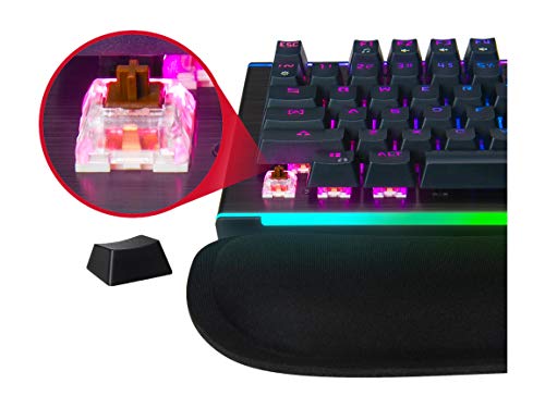 Rosewill Mechanical Gaming Keyboard, 19 Rgb Backlit Modes, Dynamic Customizable Rim Backlights, Brown Switches - Neon K75 V2 Br #TOP4