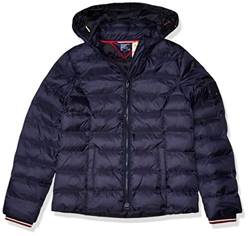 Tommy Hilfiger Women's Adaptive Quilted Jacket with Magnetic Zipper, Masters Navy, M