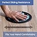 Gliding Exercise Discs: Club Pack for Hardwood Floors (25 Pair, Black) Workout Sliders in Bulk