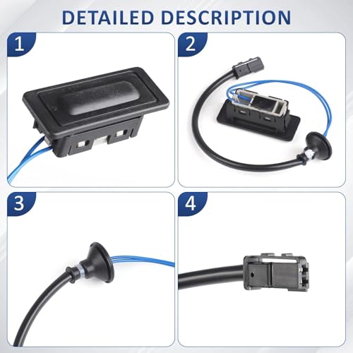 Interrupteur de coffre de précision pour Chevrolet Sonic et Aveo 2012-2019 - Qualité durable - 4
