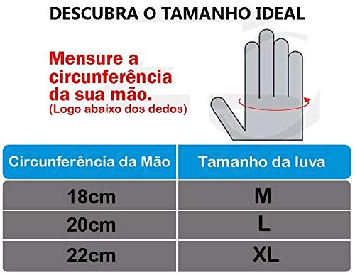 Luva Ciclismo Gel Ciclista Meio Dedo Bike Bicicleta confortavel tamanho XL