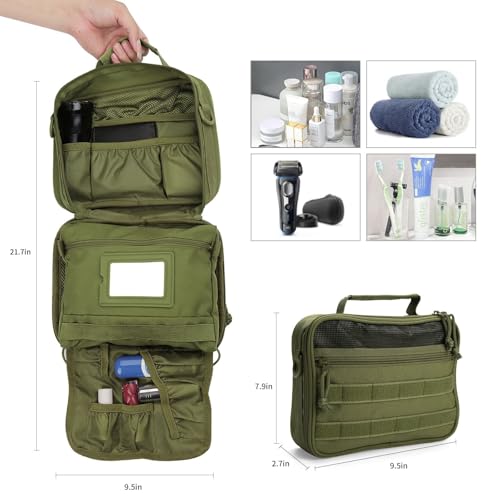 Image of Hanging Toiletry Bag for Men,Travel Toiletry Bag Organizer Dopp Kit