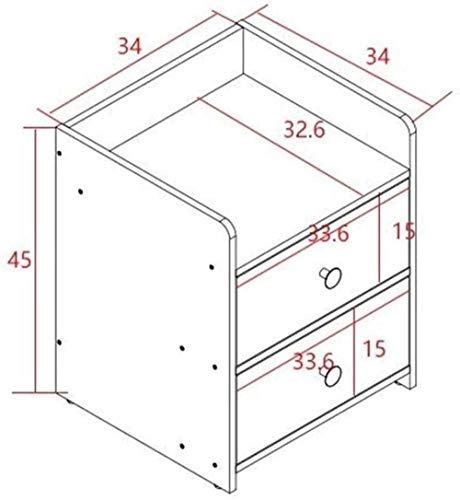 Table de chevet en bois compacte pour optimiser une petite chambre encombrée - 3